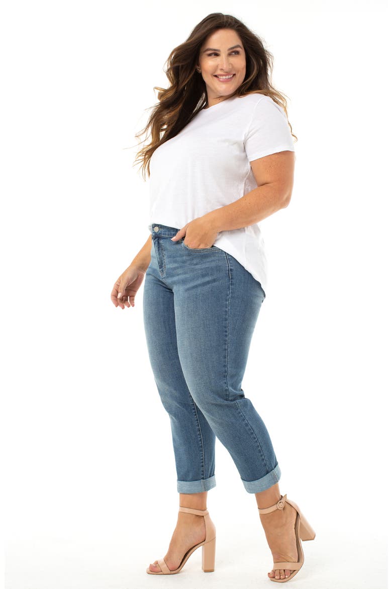 Liverpool Peyton Slim Boyfriend Jeans, Alternate, color, LITTLETON