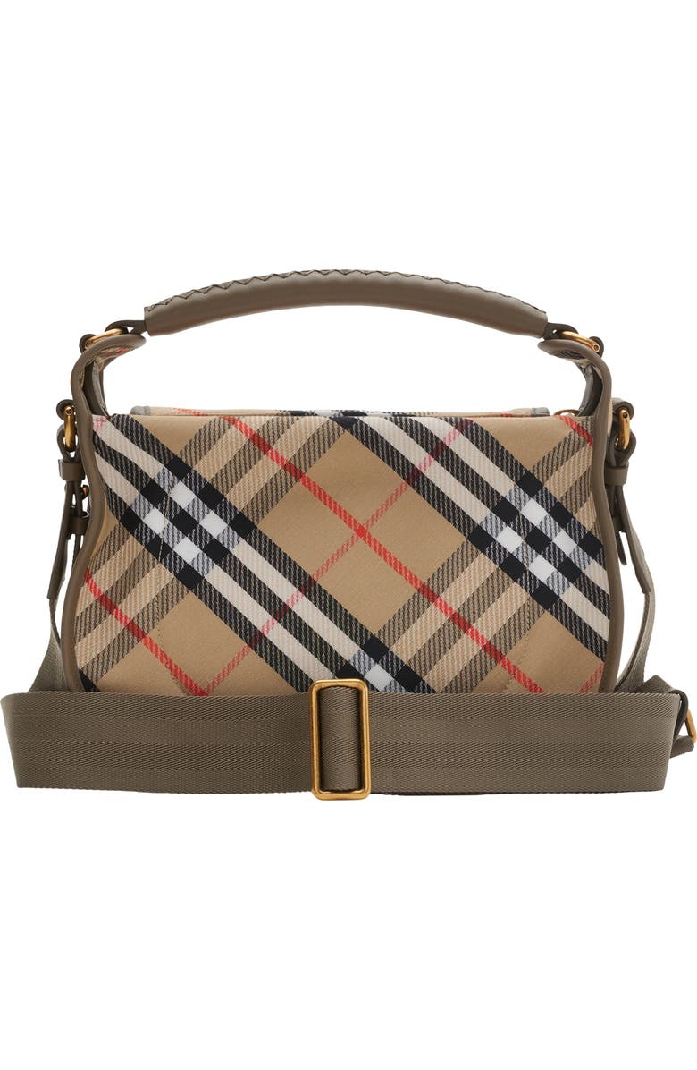 Burberry Small B Clip Messenger Bag, Alternate, color, Sand