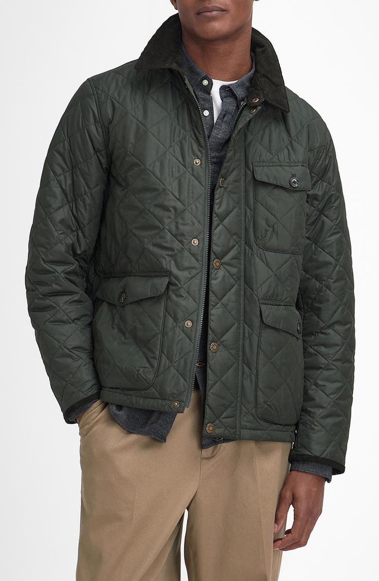 Barbour Hornby Quilted Jacket, Main, color, Sage