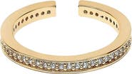 Bearfruit Jewelry 14k Gold Plated Lisa Ring Dainty Crystal Band Trendy