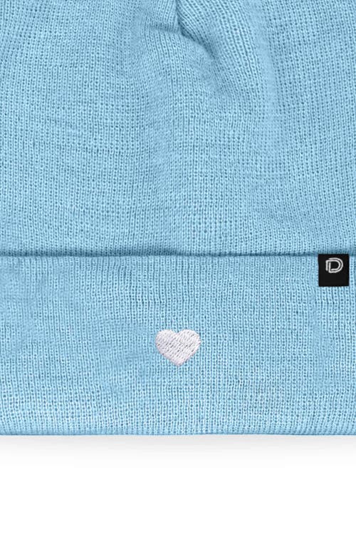 Dalix Lil Heart Beanie Cap In Blue