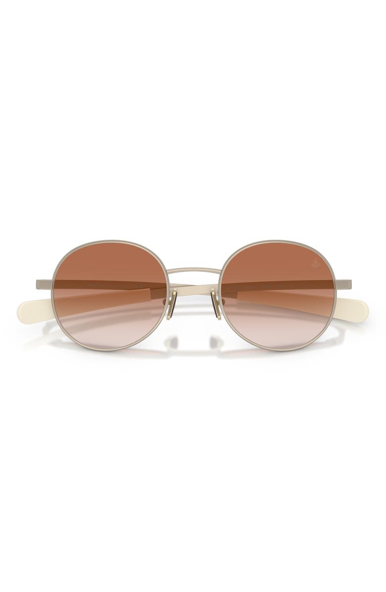 Moncler Centro 50mm Gradient Oval Sunglasses, Alternate, color, Matte Bronze / Gradient Pink