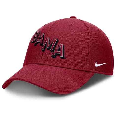 Men's Nike Crimson Alabama Crimson Tide Slanted Primetime Rise Performance Adjustable Hat
