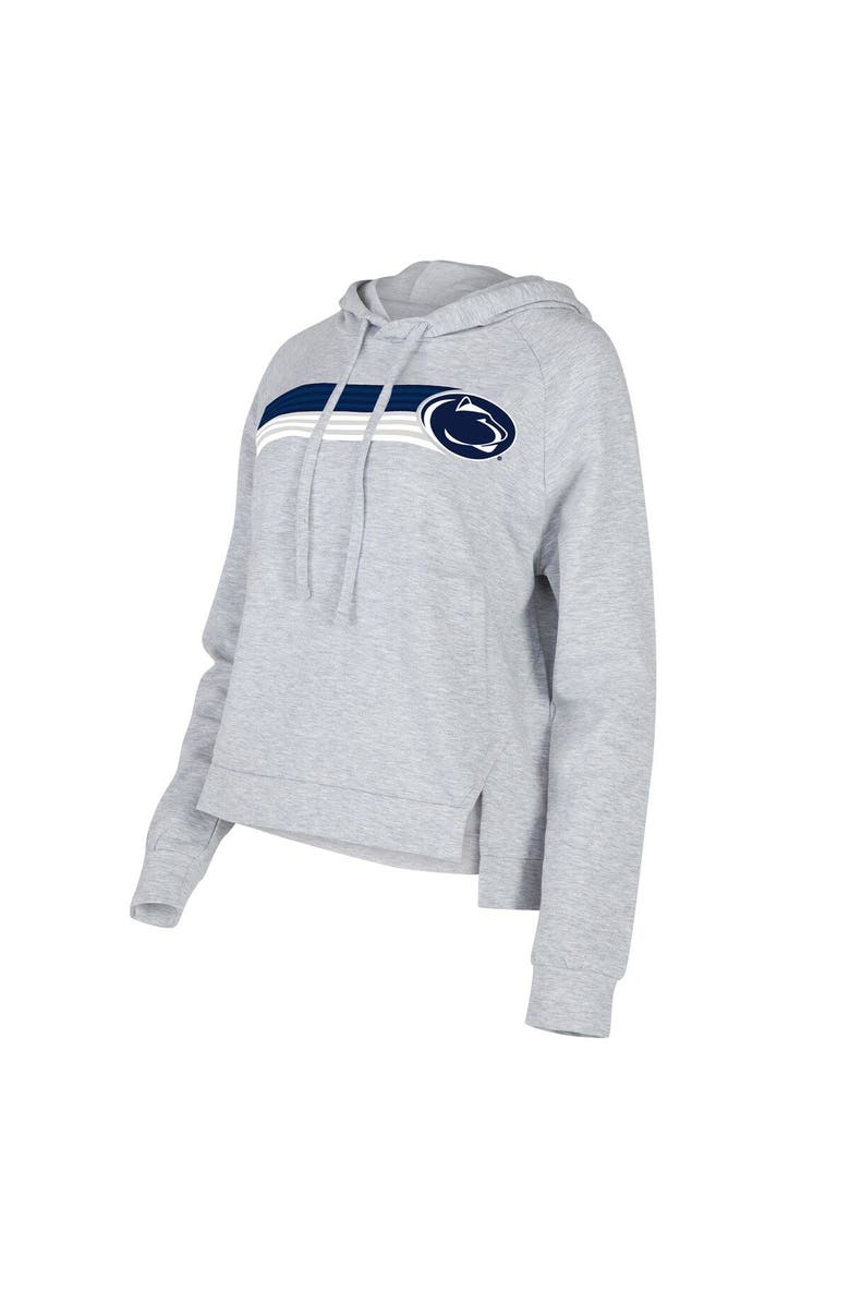 CONCEPTS SPORT Women's Concepts Sport Gray Penn State Nittany Lions Cedar Tri-Blend Raglan Pullover Hoodie, Main, color, 