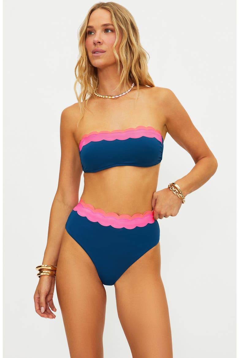 Sybil Scallop Colorblock Bikini Top, Alternate, color, SEASHELL ISLE COLORBLOCK
