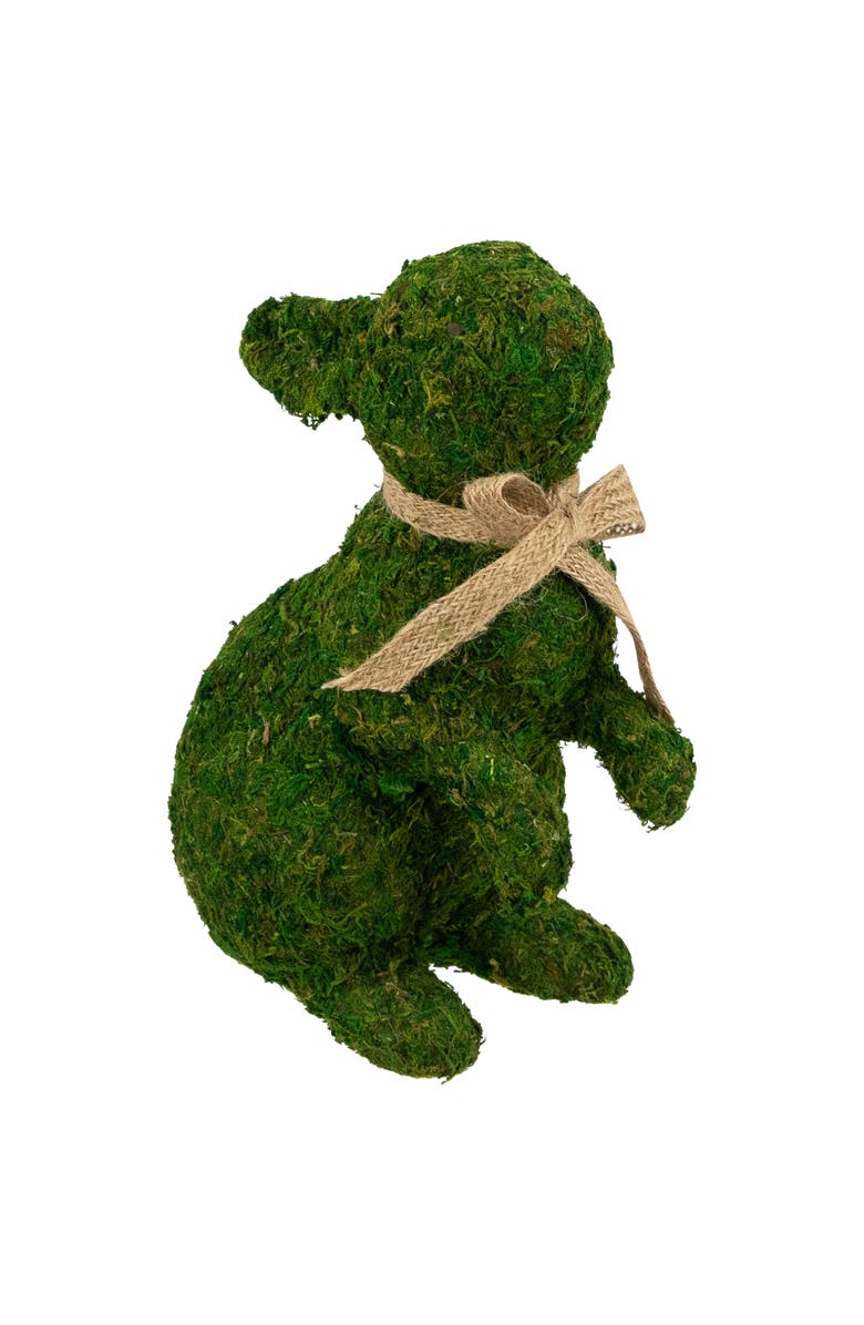 Northlight Standing Moss Easter Rabbit Figurine - 10", Main, color, Green