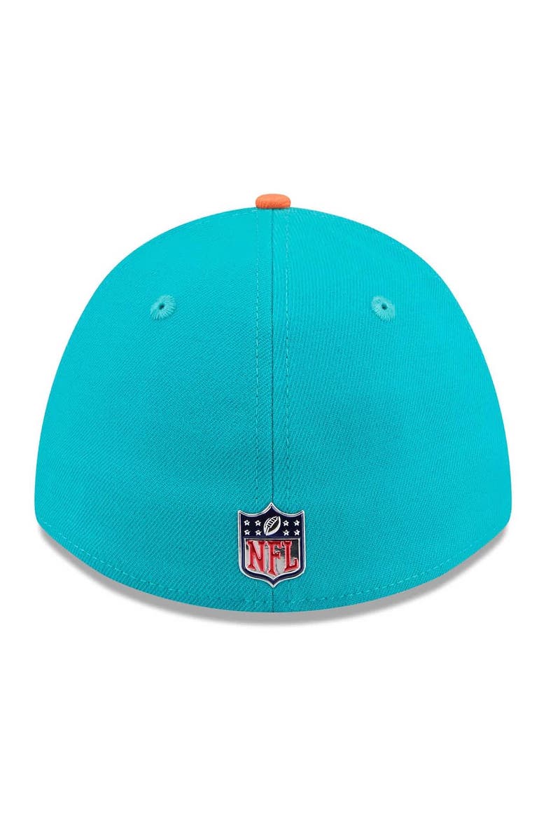 New Era Men's New Era  Aqua/Orange Miami Dolphins 2026 NFL Draft 39THIRTY M-Crown Flex Hat, Alternate, color, Aqua