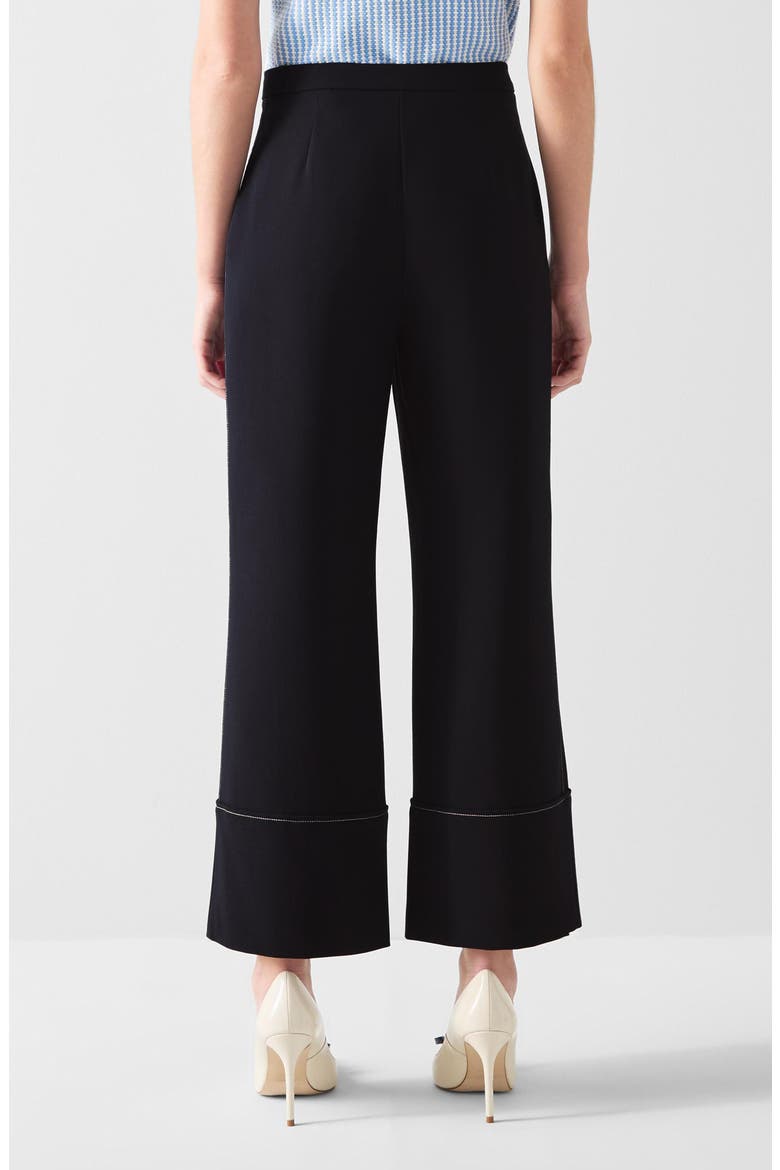 Eugine Crop Pants, Alternate, color, NAVY