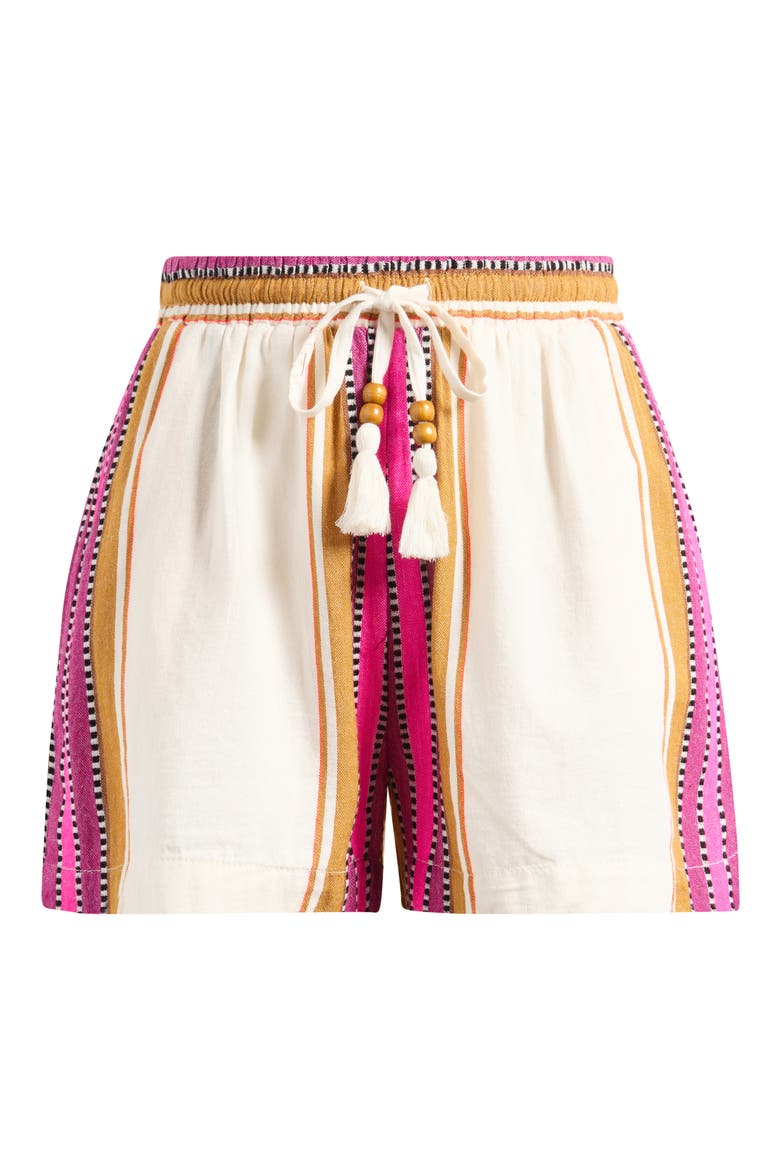 Cotton Blend Cover-Up Drawstring Shorts, Alternate, color, NATURAL PINK