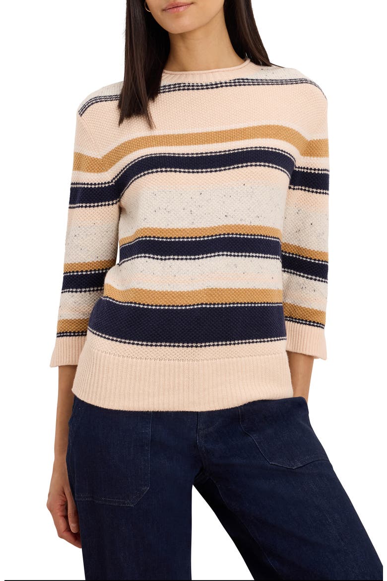 Mixed Stripe Sweater, Main, color, NEUTRAL MULTI