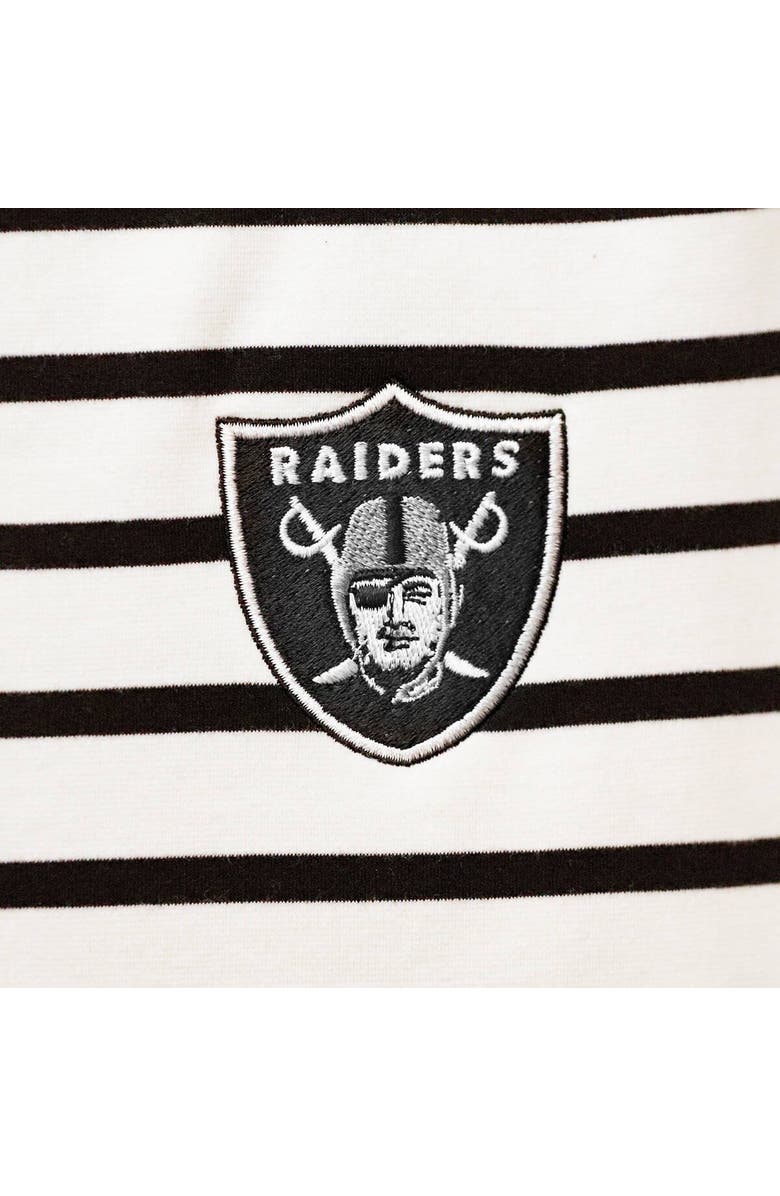 Tommy Bahama Women's Tommy Bahama White Las Vegas Raiders Tri-Blend Jovanna Striped Dress, Alternate, color, 