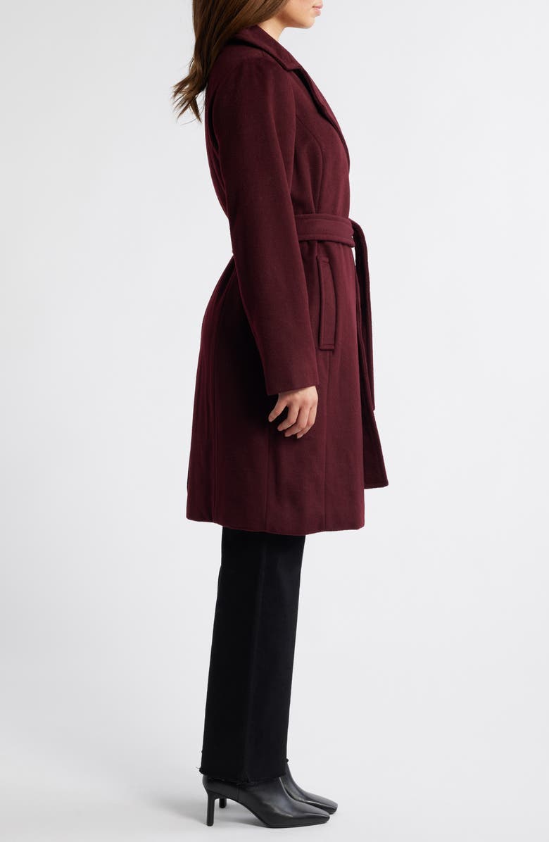 MICHAEL Michael Kors Belted Wool Blend Coat, Alternate, color, 