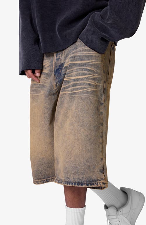 Mnml Baggy Denim Shorts In Blue