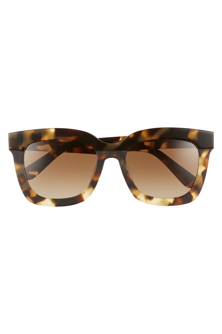 Carson 53mm Polarized Square Sunglasses, Main, color, MOSS HAVANA/ BROWN