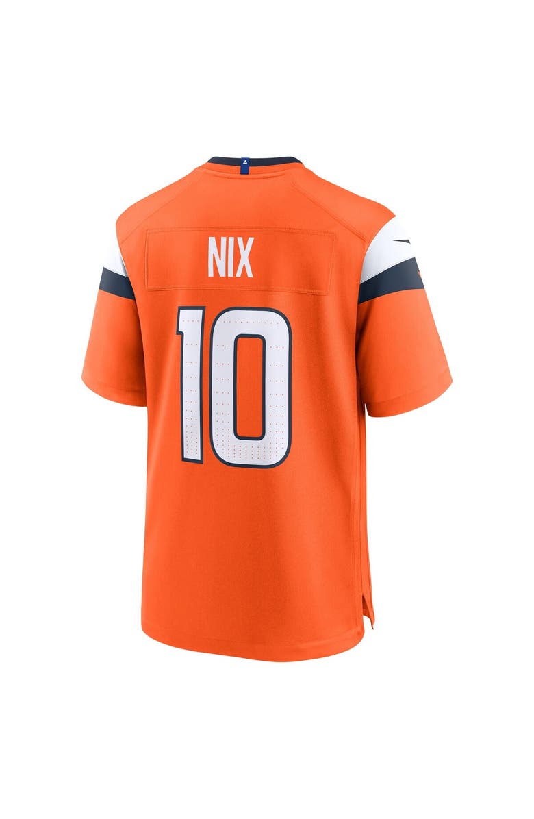 Nike Youth Nike Bo Nix Orange Denver Broncos Game Jersey, Alternate, color, Orange