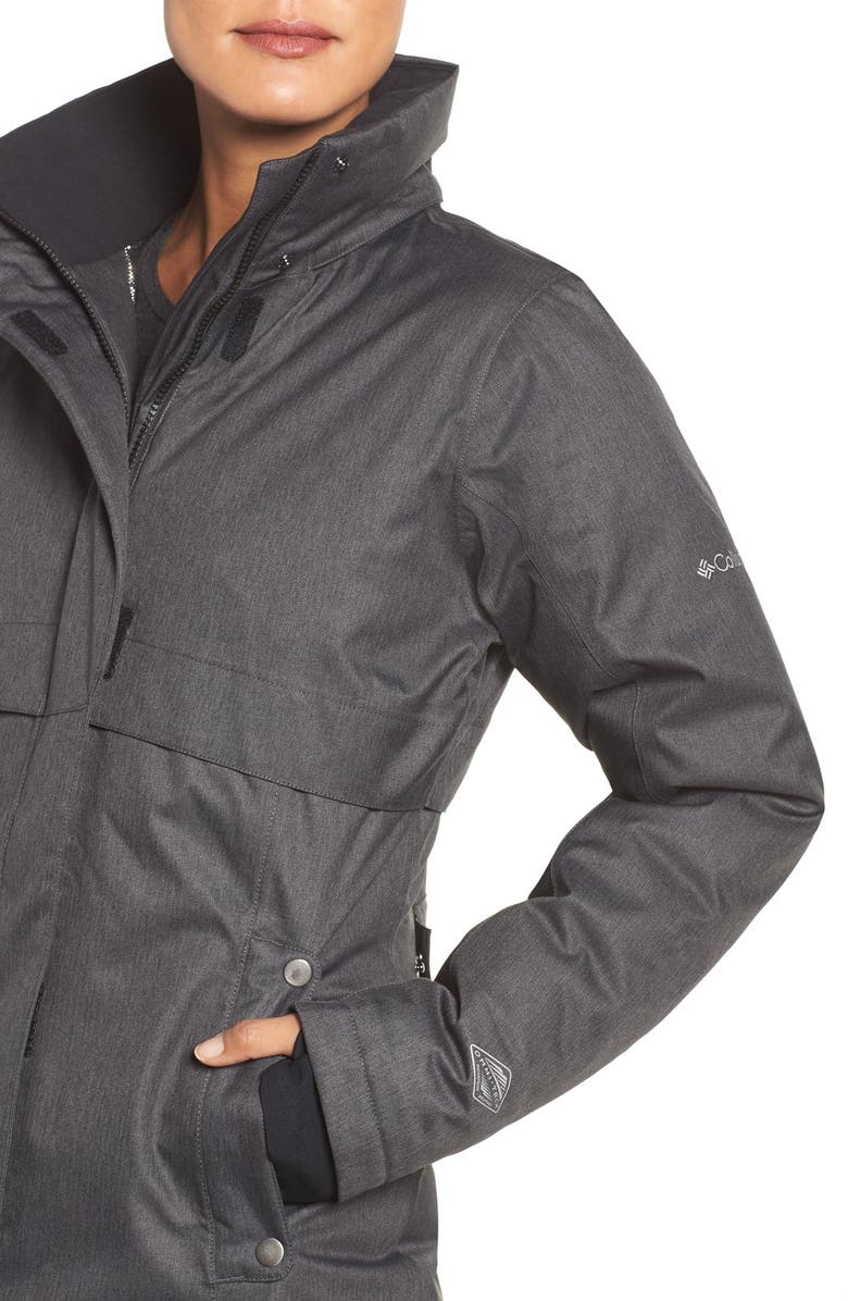 Columbia Apres Arson<sup>™</sup> Down Jacket with Faux Fur Trim, Alternate, color,