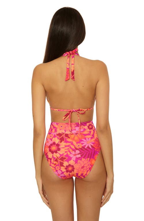 Bca By Rebecca Virtue Copacabana High Waist Bikini Bottoms In Multi