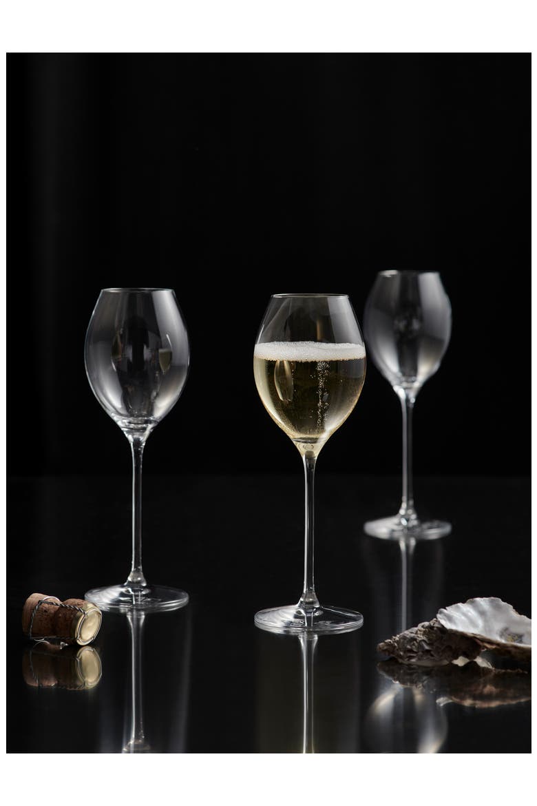More Set of 4 Champagne Boules, Alternate, color, CLEAR