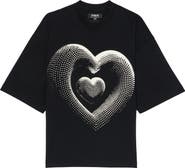 Cult of Individuality Heart Cotton Graphic T-Shirt