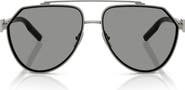 Dolce&Gabbana 62mm Oversize Pilot Sunglasses