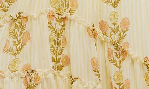 Free People Alejandra Smocked Bodice Tiered Sundress In Yellow