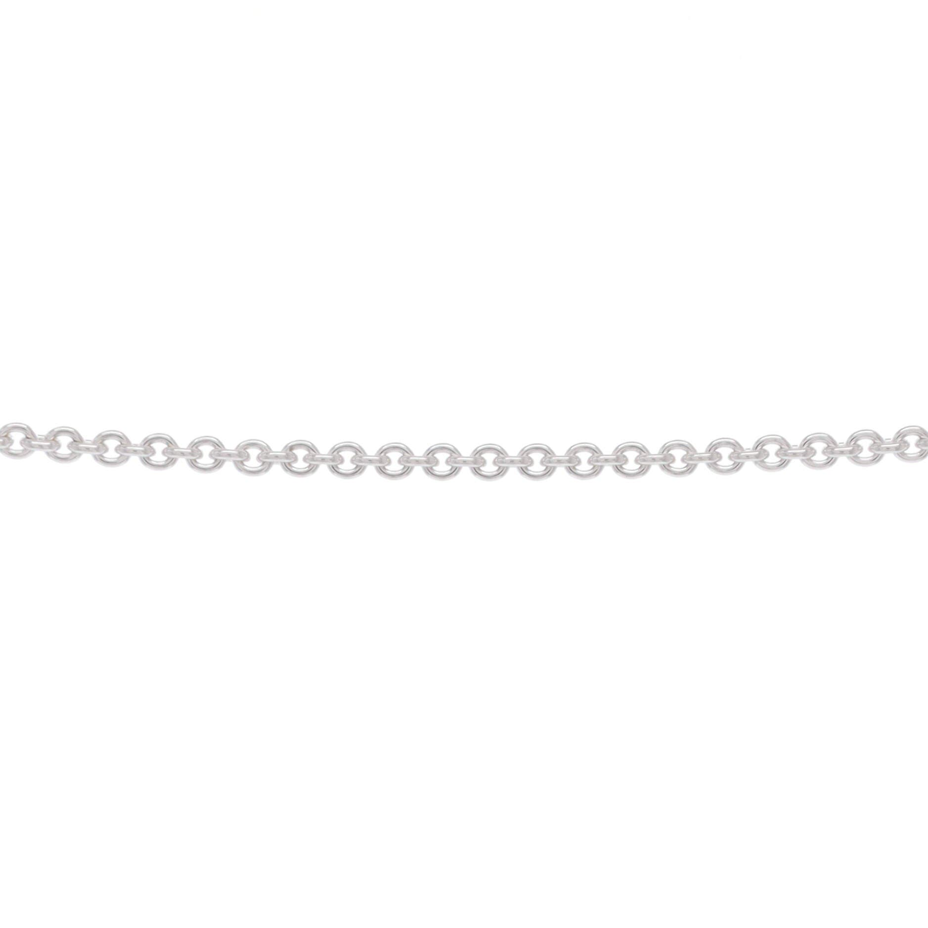 Pre-Owned Hermes Chaine d'Ancre Pendant Necklace Sterling Silver, Alternate, color, Silver