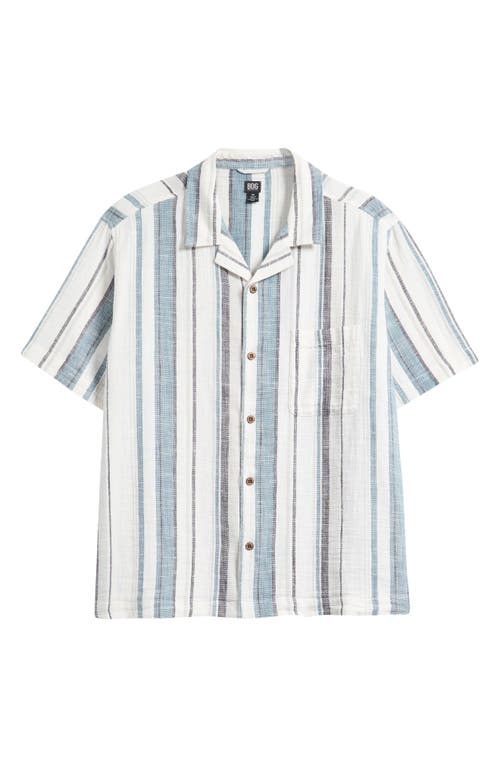 Shop Bdg Urban Outfitters Stripe Cotton Gauze Camp Shirt