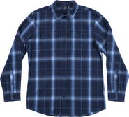 BURNSIDE Plaid Flannel Button-Up Shirt