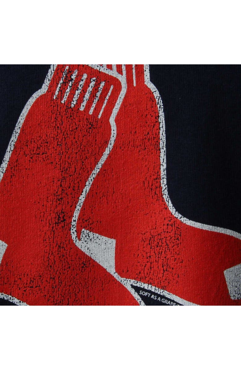 SOFT AS A GRAPE Boston Red Sox Youth Distressed Logo T-Shirt - Navy Blue, Alternate, color, 