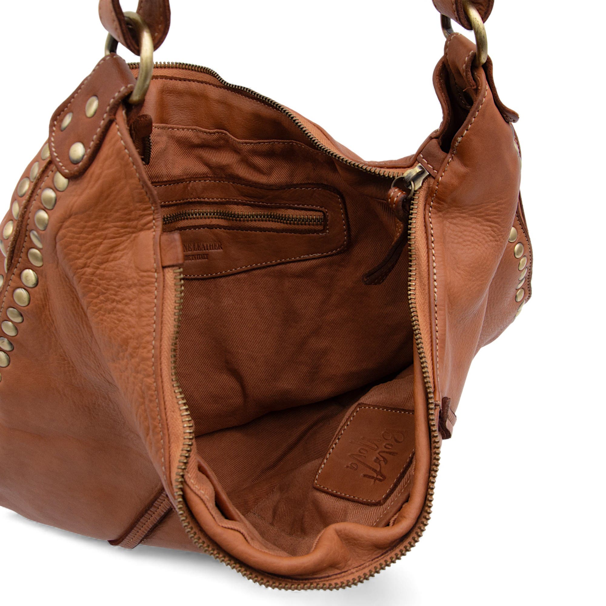 Bolsa Nova Anna Hobo, Alternate, color, Cognac