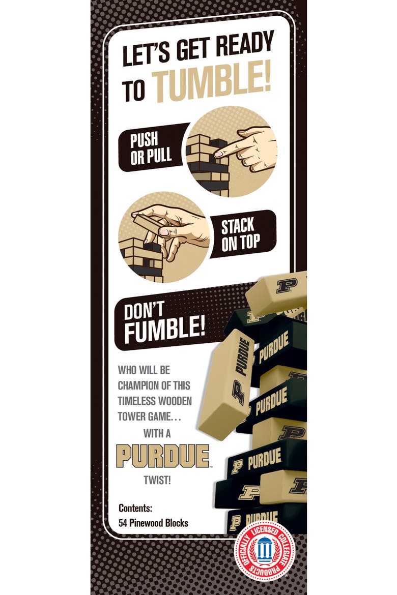 Purdue Boilermakers Tumble Tower, Alternate, color, Multicolor