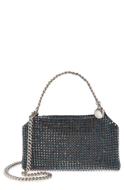 Small Falabella Crystal Mesh East/West Crossbody Bag