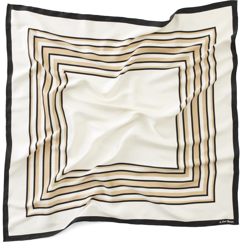 & Other Stories Print Square Scarf In Gold