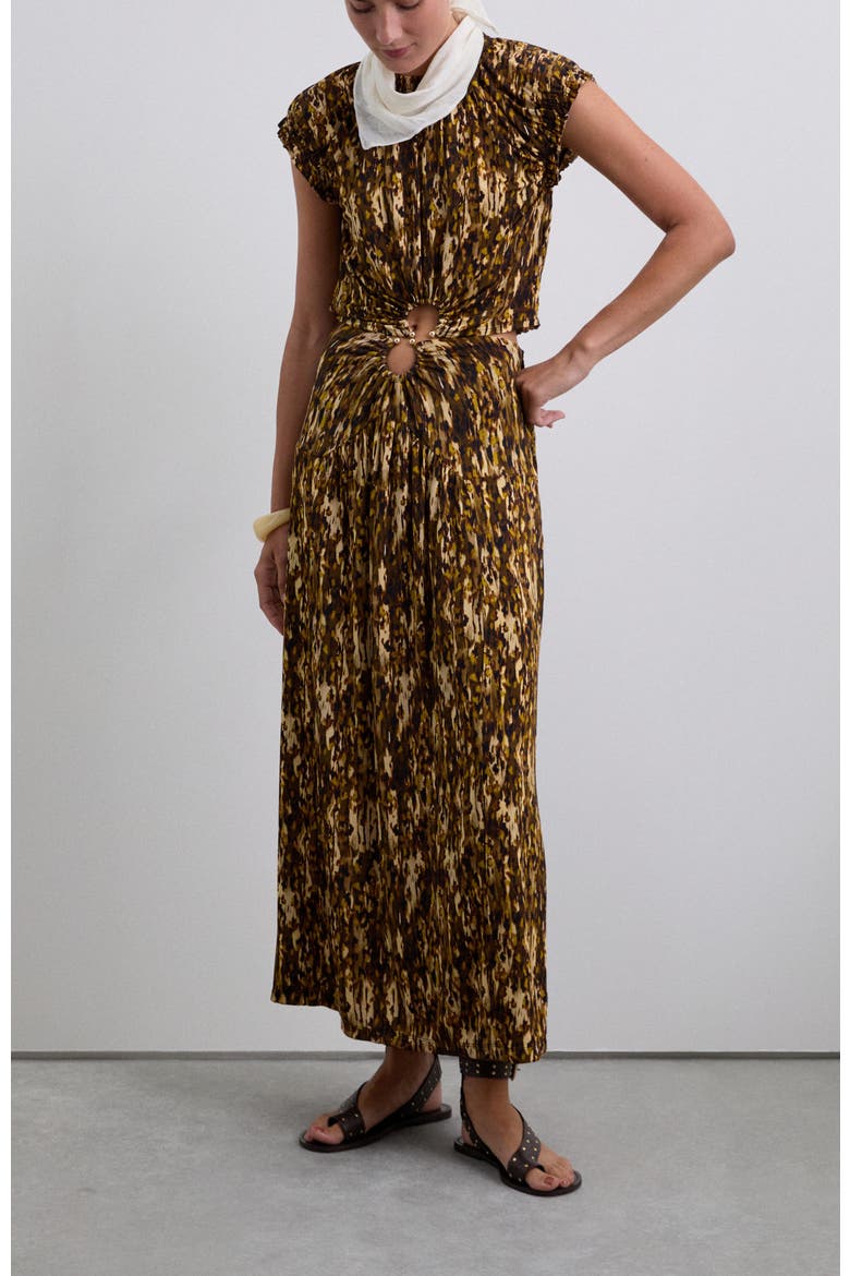 Fricafila Skirt, Alternate, color, Brownmustard