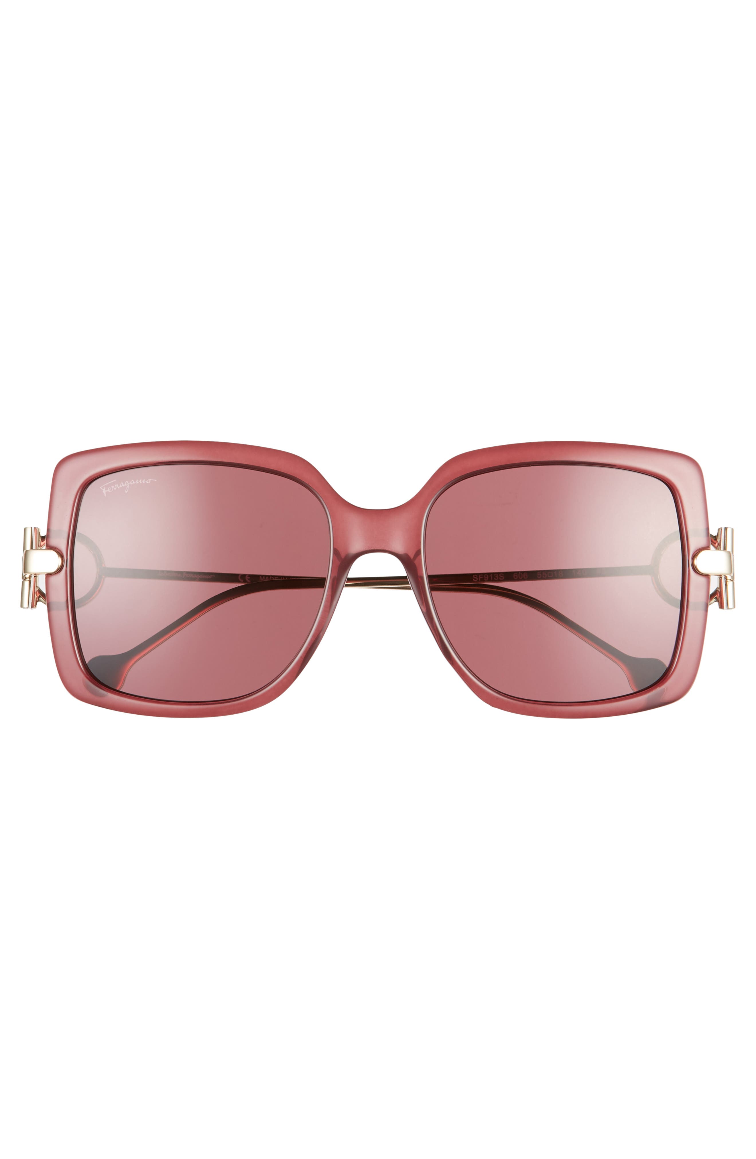 FERRAGAMO Salvatore Ferragamo Gancio 55mm Square Sunglasses  display picture 1