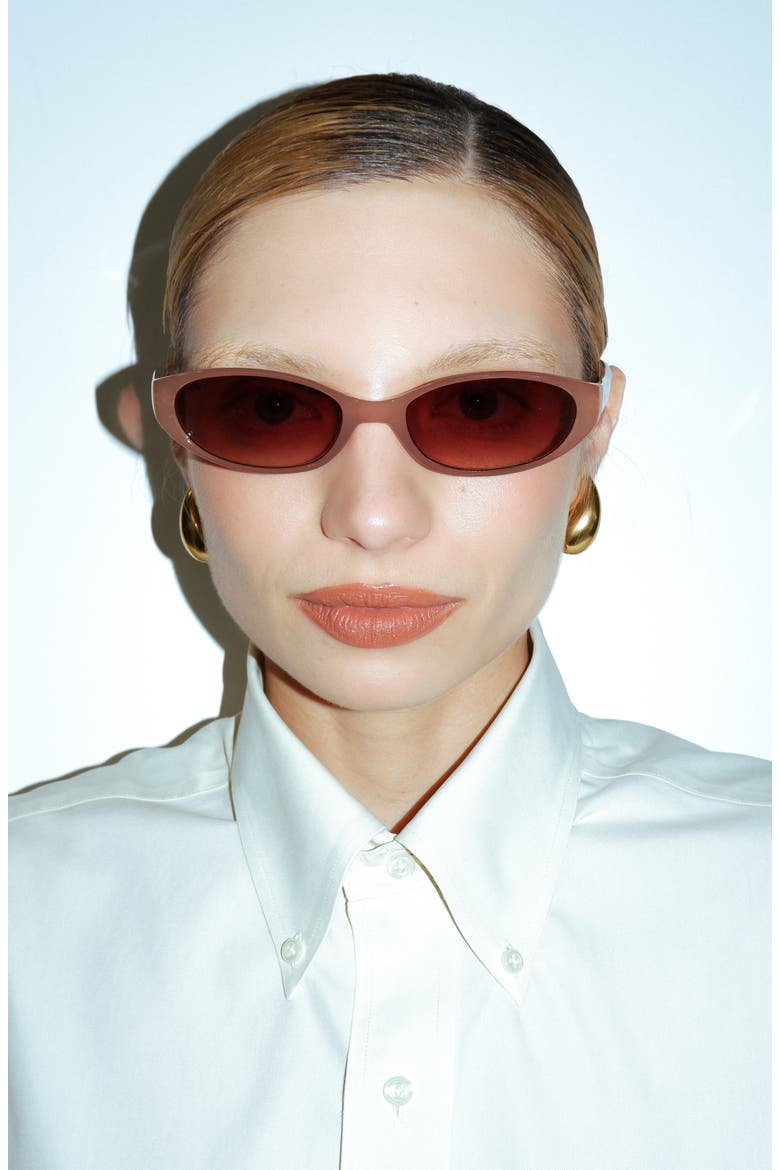 Velvet Kitten Sunglasses, Alternate, color, Milky Latte