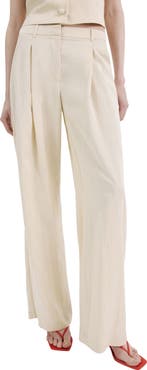 MANGO Tailored Straight Leg Pants