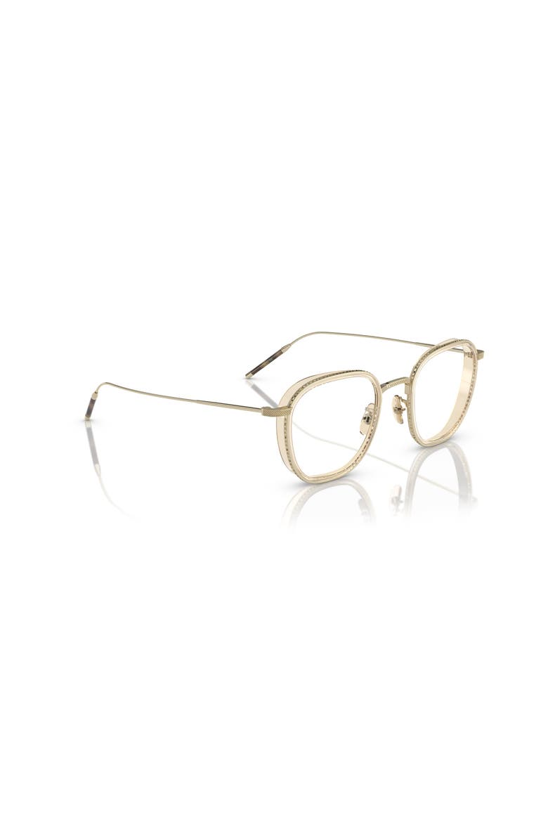 48mm Rectangle optical glasses, Alternate, color, Gold