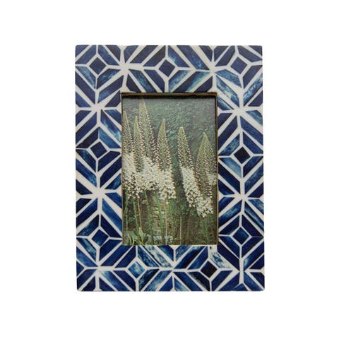4x6 Celestina Blue Wood Picture Frame