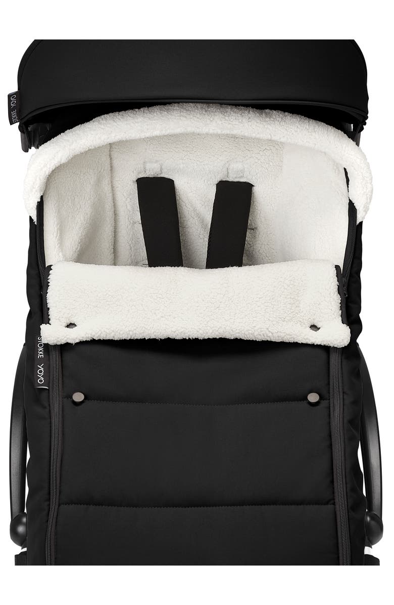 Stokke YOYO Water Repellent Footmuff, Alternate, color, Black
