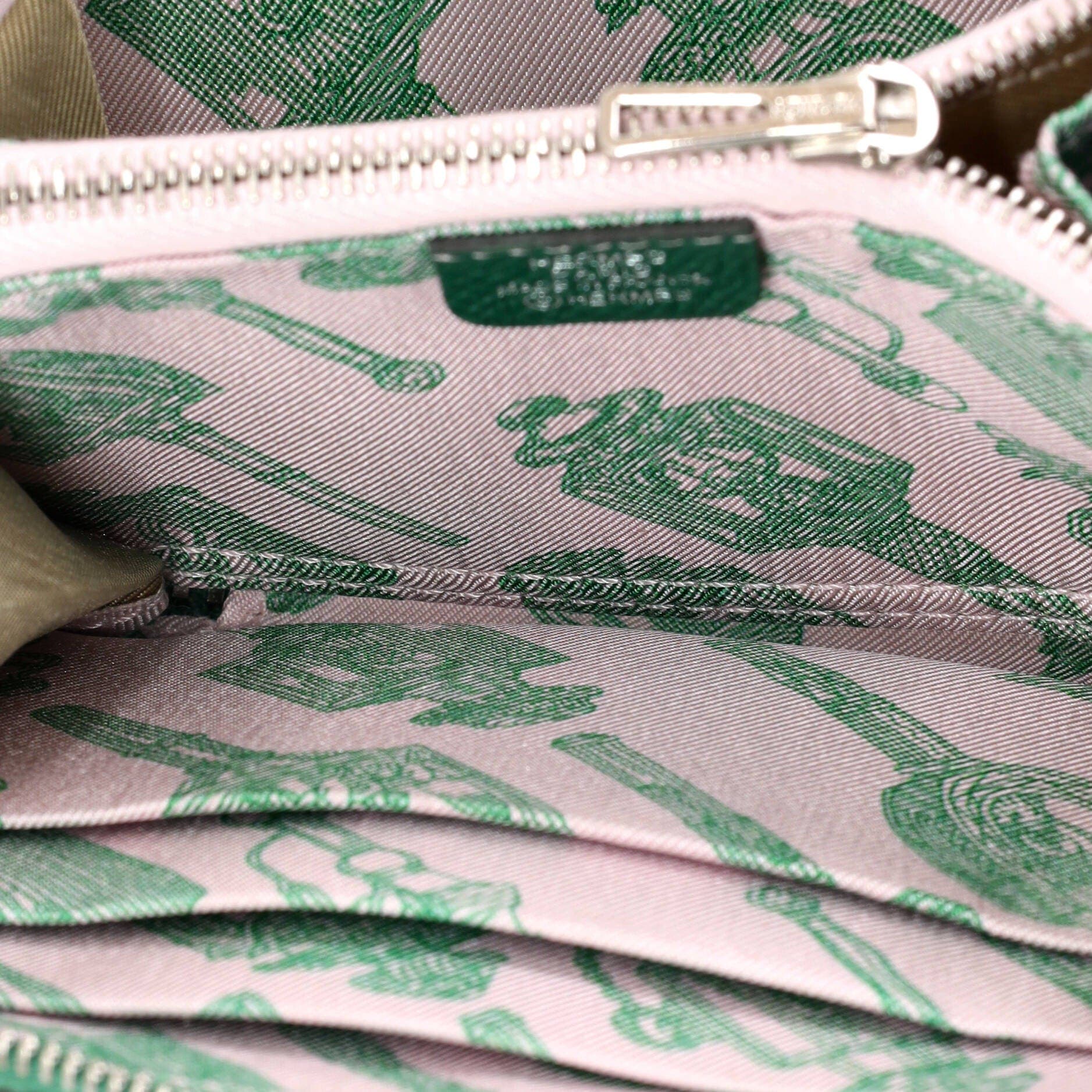 Azap Zip Around Wallet Silk'in Epsom Compact, Alternate, color, Green