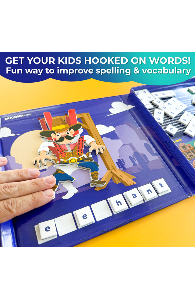 Quokka Magnetic Travel Games Collection for Kids, Alternate, color, Hangman