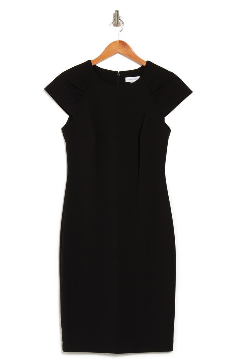 Calvin Klein Cap Sleeve Sheath Dress, Alternate, color, 