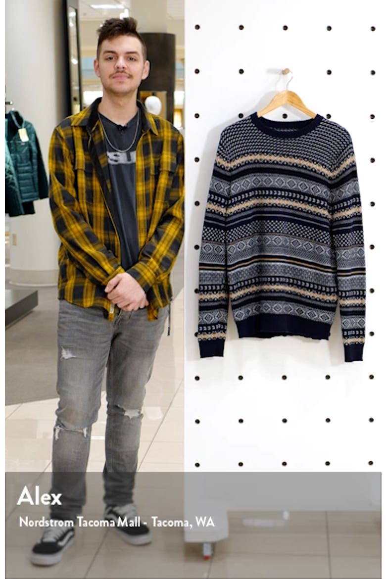 Fair Isle Crewneck Sweater video