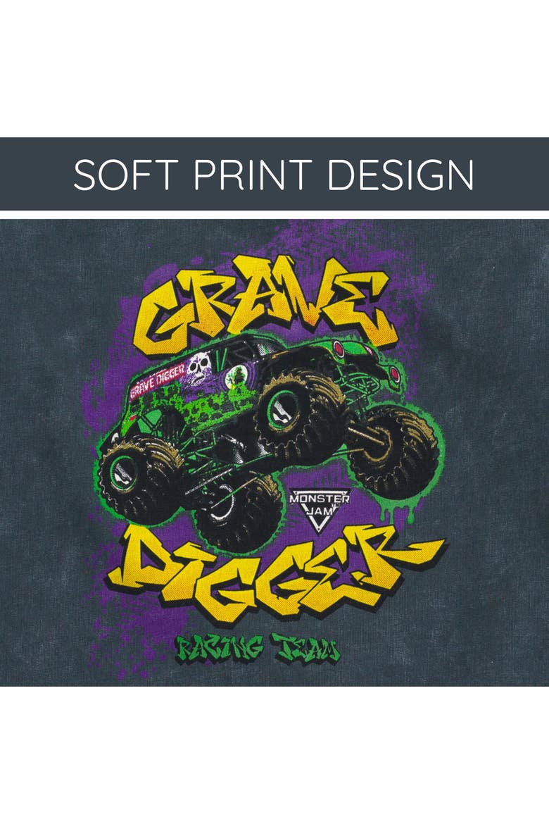 Grave Digger Fleece 2-Piece Sweatshirt and Pants Set, Alternate, color, Grave Digger Grey
