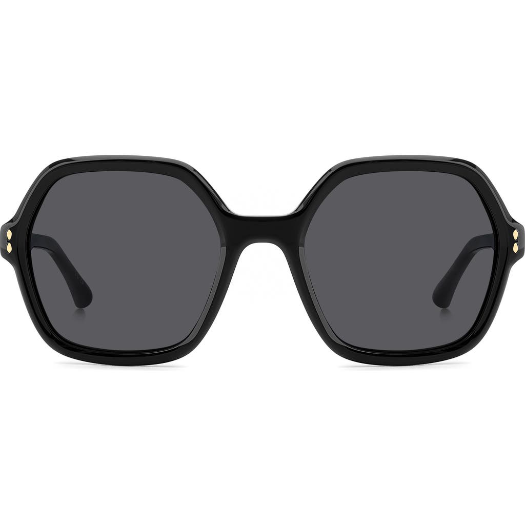 Isabel Marant 55mm Geometric Sunglasses In Black