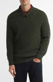 Barbour Essential Fleck Shawl Collar Sweater