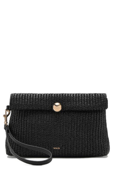 Woven Flap Wristlet