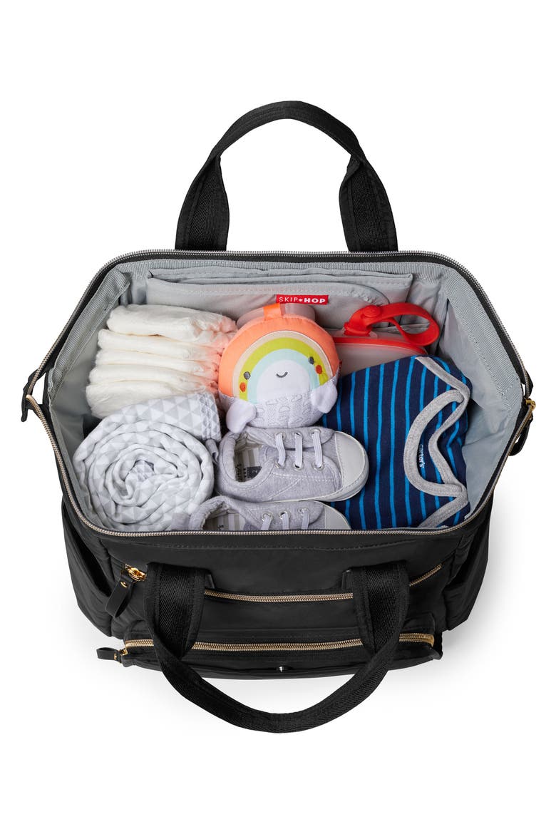 Mainframe Wide Open Diaper Backpack, Alternate, color, BLACK