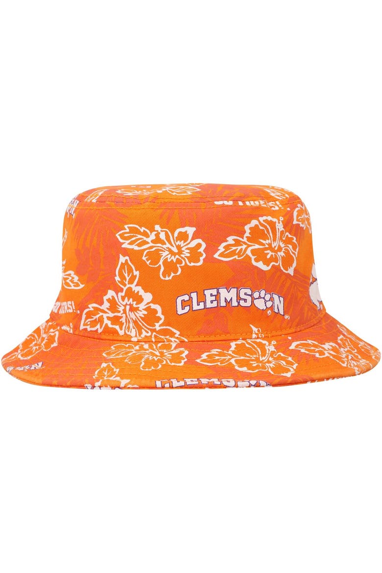 Men's Reyn Spooner Orange Clemson Tigers Floral Bucket Hat, Alternate, color, Orange